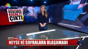 Neyse ki sofralara ulaşamadı! 