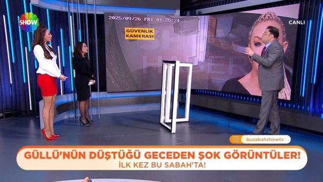 Güllü'nün düştüğü geceden şok görüntüler!