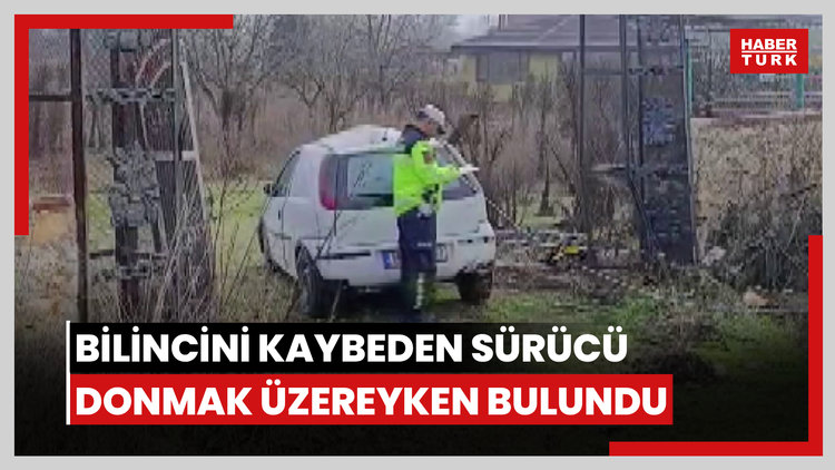 Kaza yapıp bilincini kaybeden sürücüsü, 9 saat sonra donmak üzereyken bulundu