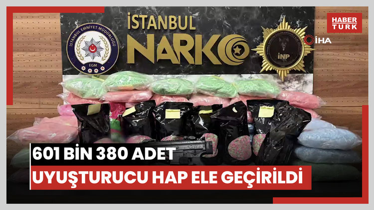 Avcılar'da bir eve zulalanan 601 bin 380 adet uyuşturucu hap ele geçirildi