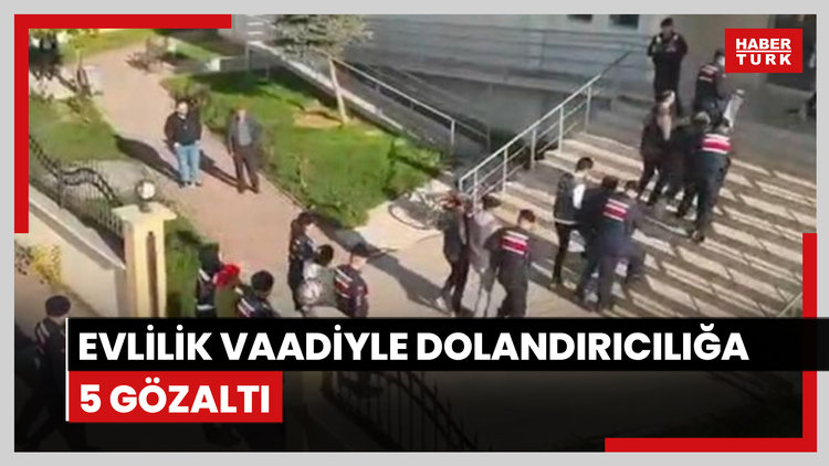 Katalogdan evlilik vaadiyle dolandırıcılığa 5 gözaltı