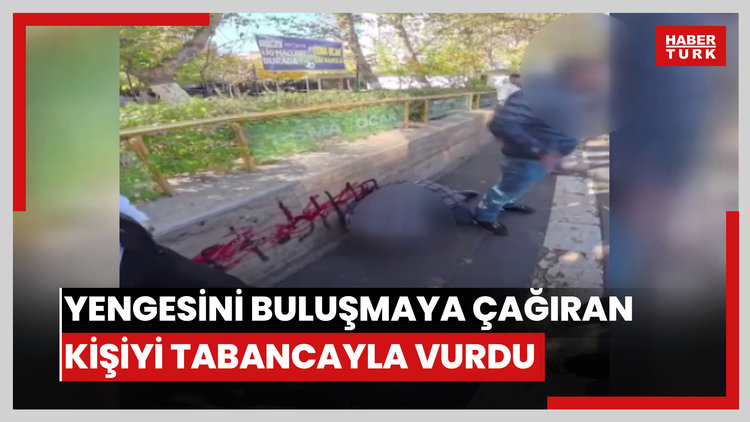 Yengesine mesaj atıp buluşmaya çağıran kişiyi dövüp tabancayla bacağından vurdu