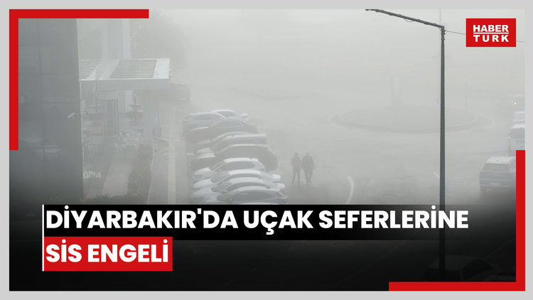 Diyarbakır'da uçak seferlerine sis engeli