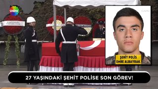27 yaşındaki şehit polise son görev!