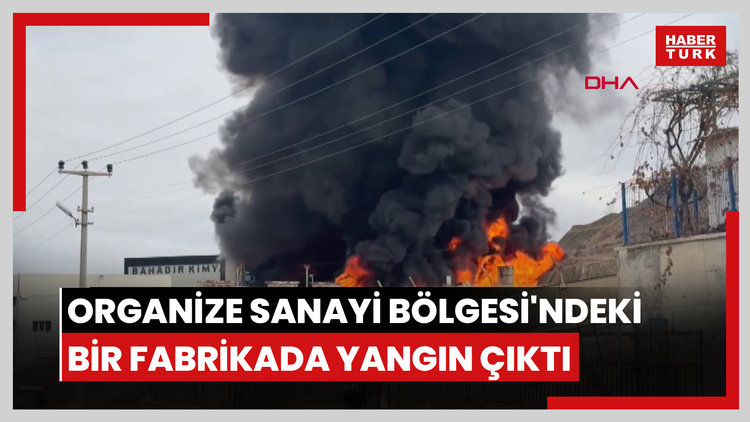 Kırıkkale Organize Sanayi Bölgesi'ndeki bir fabrikada yangın çıktı