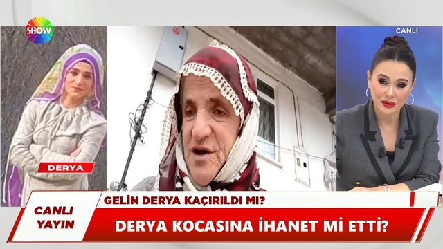 Derya'nın annesi canlı yayında!