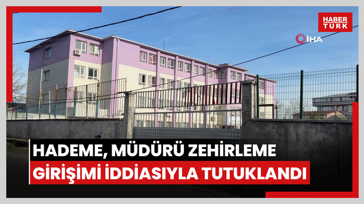 Arnavutköy'de ilkokulda korkunç iddia: Hademe, okul müdürünü zehirlemeye çalıştığı iddiasıyla tutuklandı