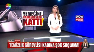 Yemeğine çamaşır suyu kattı! 