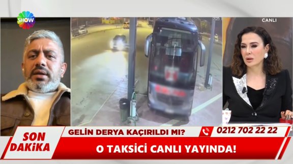 O taksici canlı yayında!