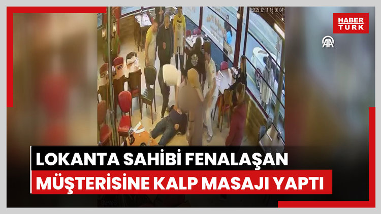 Lokanta sahibi fenalaşan müşterisini kalp masajıyla hayata döndürdü