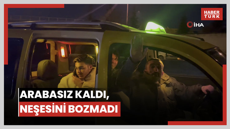 Tekirdağ'da gülümseten anlar: Arabasız kaldı, neşesini bozmadı
