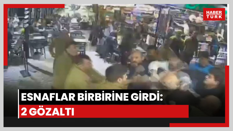 Esnaflar birbirine girdi: 2 gözaltı