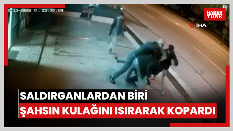 Elazığ'da öldüresiye dayak kamerada: Hırsını alamayan saldırganlardan biri şahsın kulağı ısırarak kopardı Kopan kulak polis ekipleri tarafından hastaneye yetiştirildi