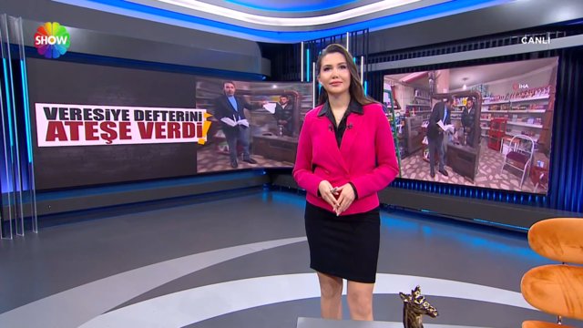 Veresiye defterini sobada yaktı!