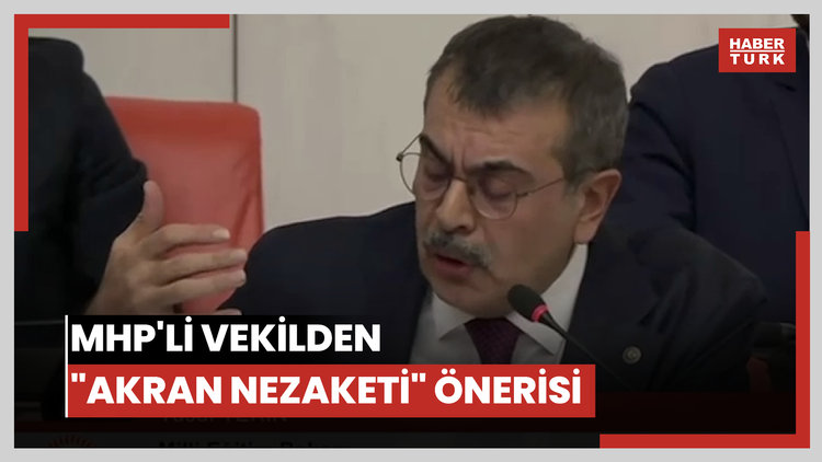 mhp'li vekilden "akran nezaketi" önerisi