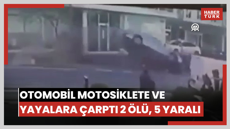 Şişlide otomobilin motosiklete ve yayalara çarptığı kazada 2 kişi öldü, 5 kişi yaralandı