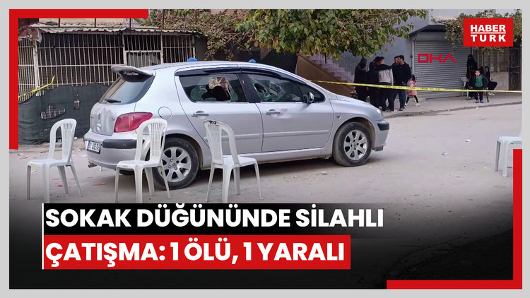 Sokak düğününde karşılaşan husumetliler silahla çatıştı: 1 ölü, 1 yaralı