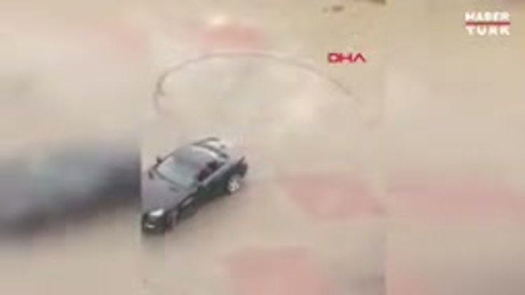 Özel hastanenin valeleri müşterinin otomobiliyle drift attı