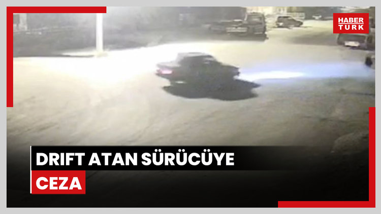 Drift atan sürücüye 61 bin 164 lira ceza uygulandı