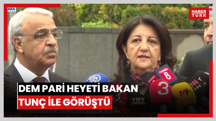 DEM Parti heyeti Bakan Tunç ile görüştü