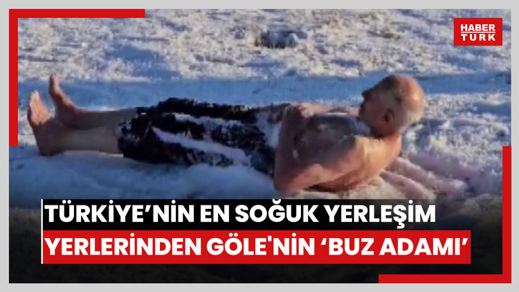 Türkiye'nin en soğuk yerleşim yerlerinden Göle'nin 'Buz adamı'