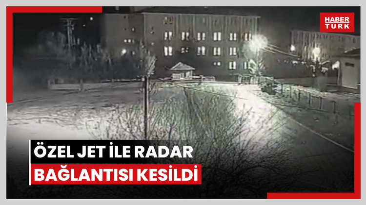 Özel jetle radar bağlantısı kesildi