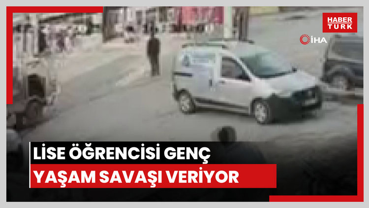İzmir'de feci kaza kamerada: Lise öğrencisi genç yaşam savaşı veriyor