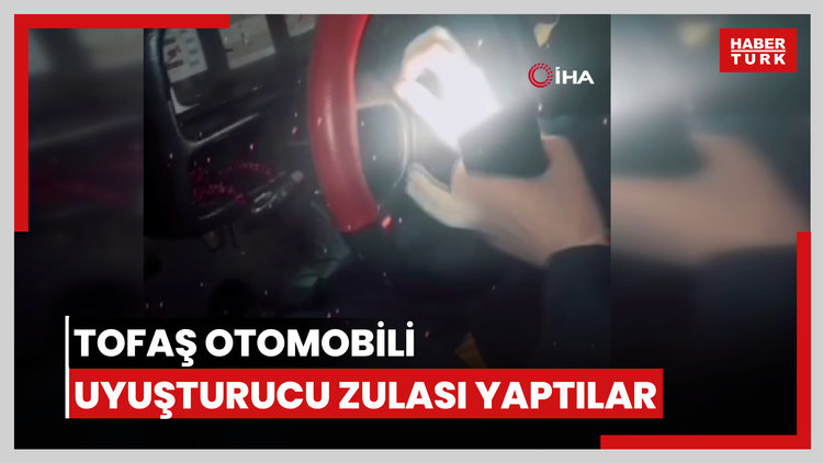 Tofaş otomobili uyuşturucu zulası yaptılar