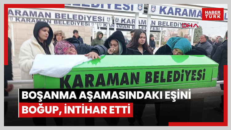Eve çağırdığı boşanma aşamasındaki eşini boğup, intihar etti