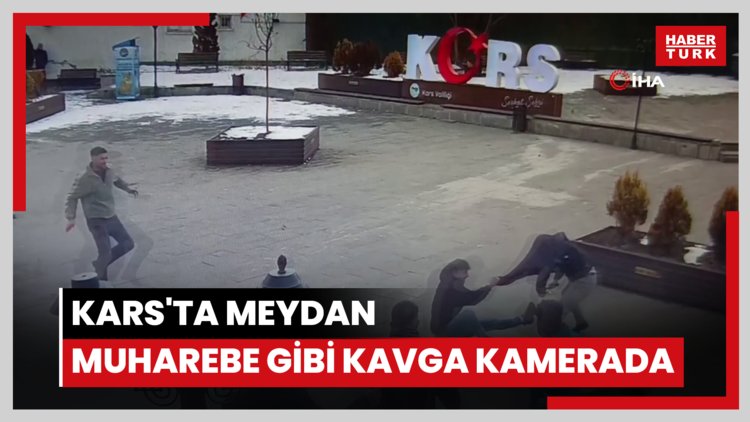 Kars'ta meydan muharebe gibi kavga kamerada: 7 yaralı