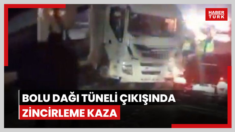 Bolu Dağı Tüneli çıkışında zincirleme kaza
