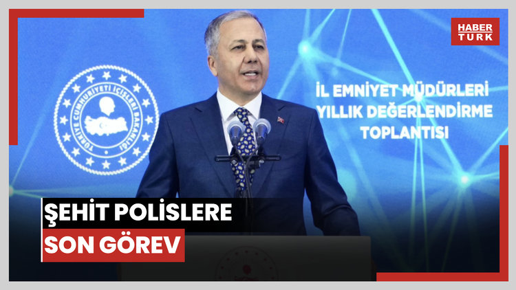 Şehit polislere son görev