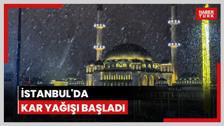 İstanbul'da kar yağışı başladı