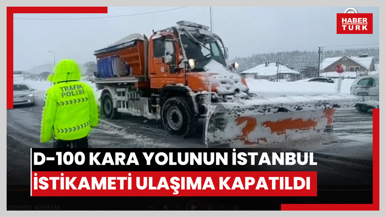 D-100 kara yolunun İstanbul istikameti makaslayan tır nedeniyle ulaşıma kapandı