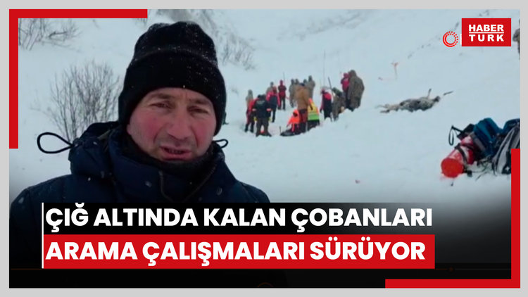 Artvin'de çığ altında kalan çobanları arama çalışmaları sürüyor