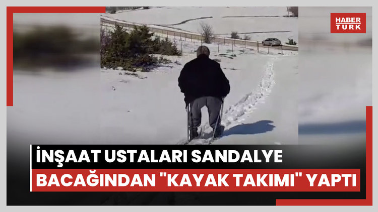 Kardeşlerin Tokat usulü kayak macerası