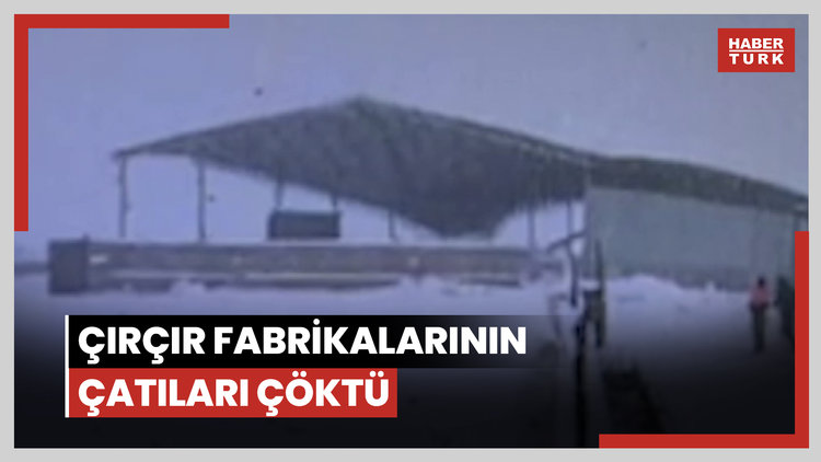 Çırçır fabrikalarının çatıları çöktü, 20 biçerdöver hasar gördü; o anlar kamerada