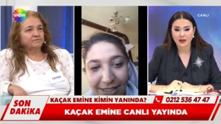 Kaçak Emine canlı yayında! 