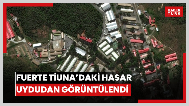 ABD müdahalesinin ardından Venezuela Fuerte Tiuna askeri üssündeki  hasar uydudan görüntülendi