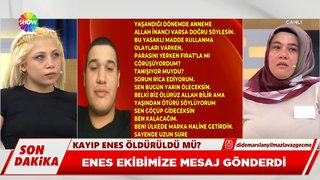 Enes, ekibimize mesaj gönderdi!