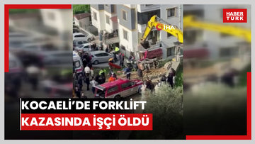 Kocaeli'de devrilen forkliftin altında kalan işçi son yolculuğuna uğurlandı