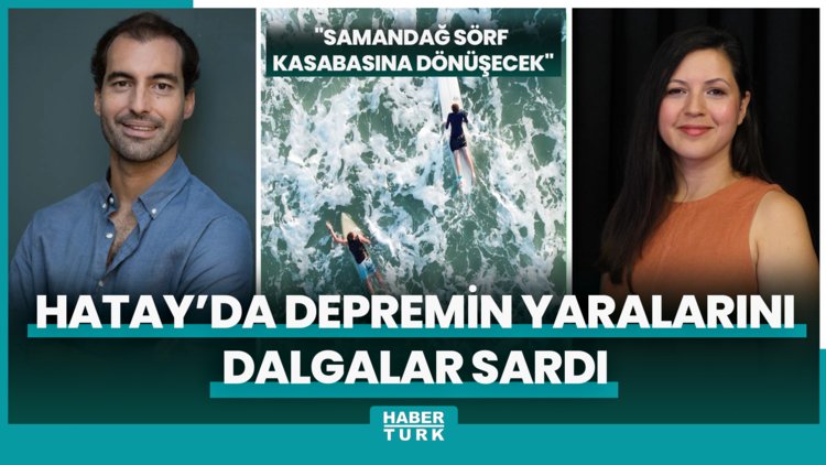 Hatay'da depremin yaralarını dalgalar sardı
