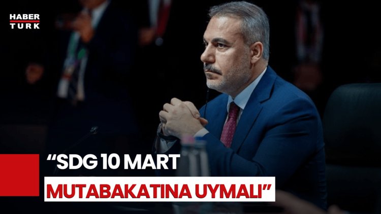 Dışişleri Bakanı Hakan Fidan'dan SDG Açıklaması!