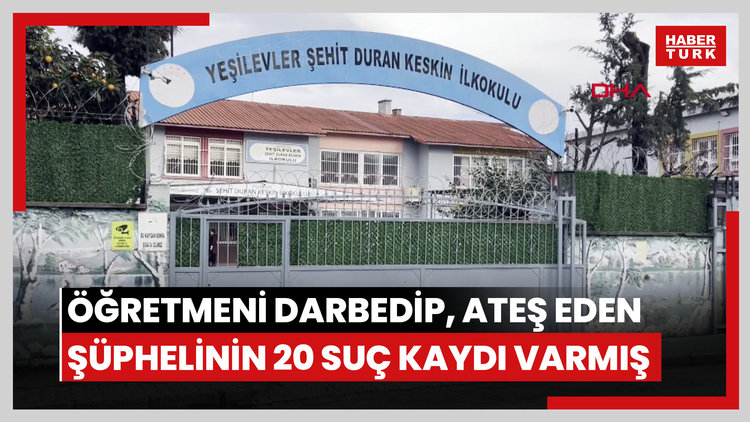 Çocuğunun eski öğretmenini darbedip, tabancayla ateş eden şüphelinin 20 suç kaydı varmış