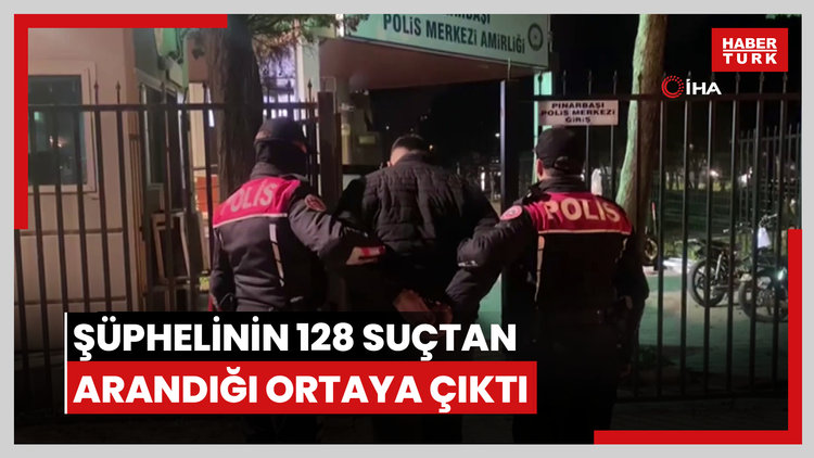 Polise sahte kimlik gösteren şüphelinin 128 suçtan arandığı ortaya çıktı