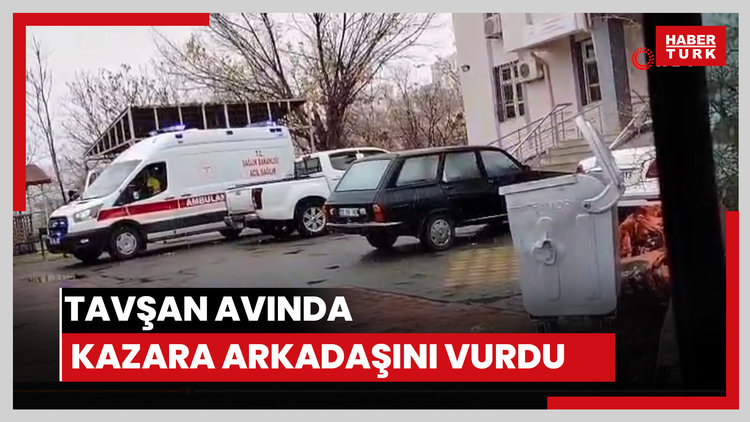 Tavşan avında kazara arkadaşını vurdu