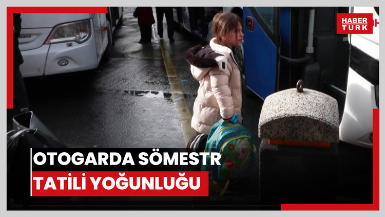 Otogarda sömestr tatili yoğunluğu