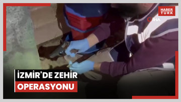 İzmir'de zehir operasyonu
