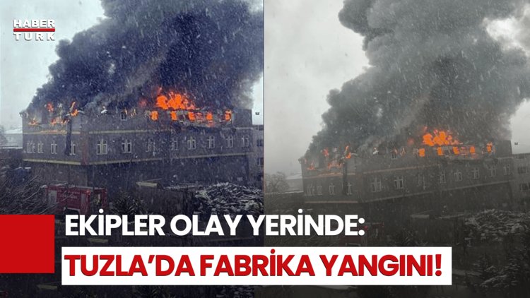 SON DAKİKA! Tuzla'da Fabrika Yangını: Gökyüzü Siyah Dumanlarla Kaplandı