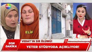 Vedat'ın sır ölümü!